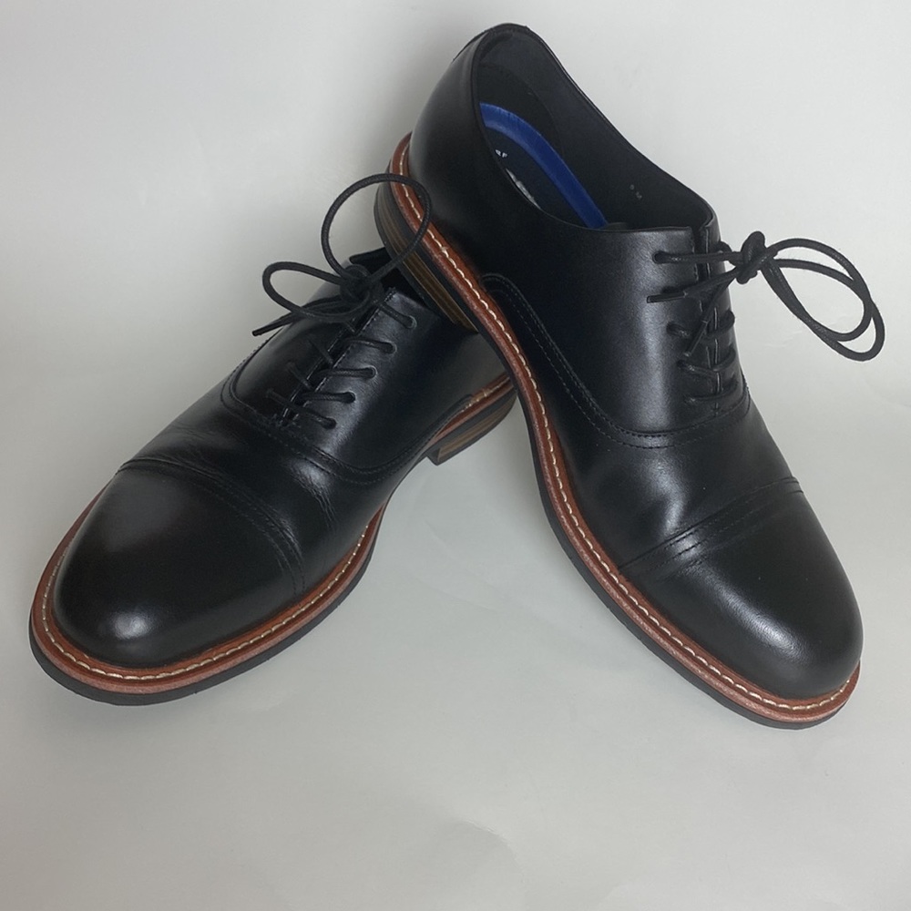 Men’s Black Kite Flex Lace Up Dress Shoes - Picture 3 of 11